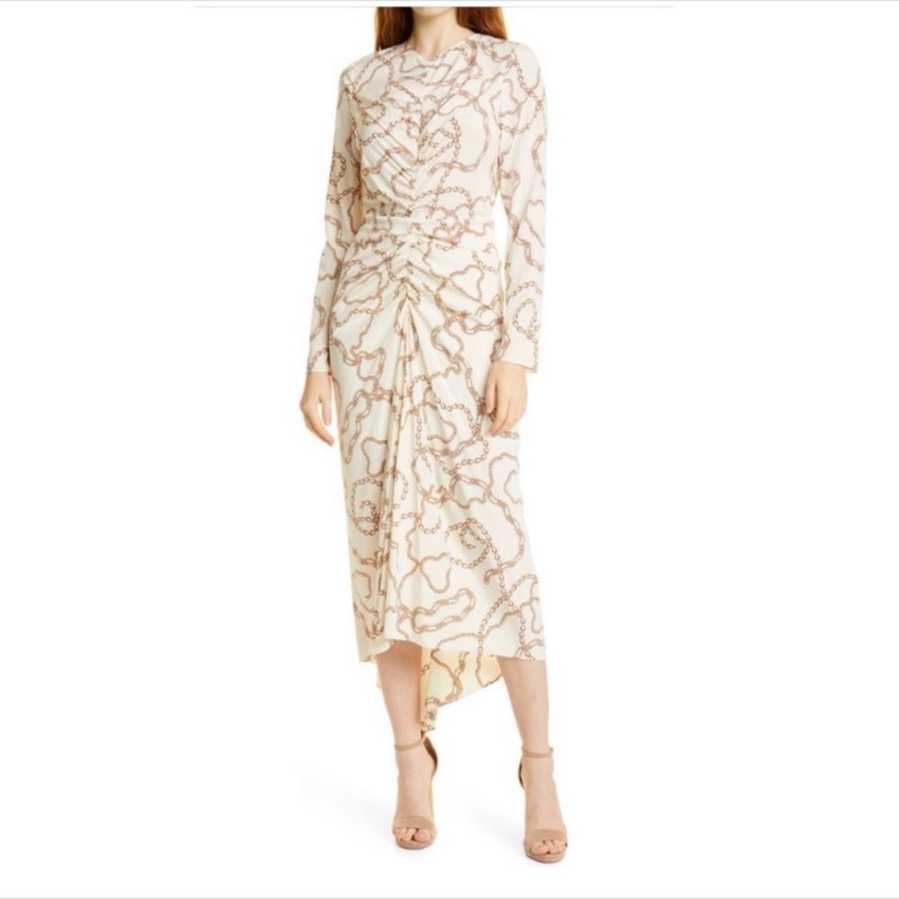 Veronica Beard Kersey Ecru Midi dress Sz 10